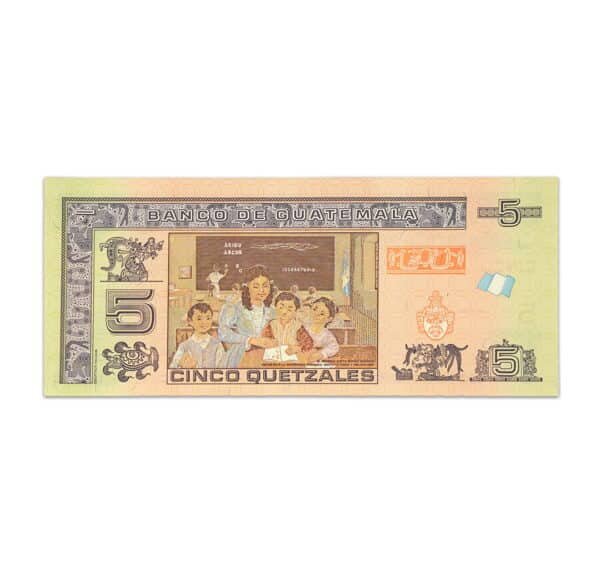 Guatemala 5 Quetzales 2022_Back