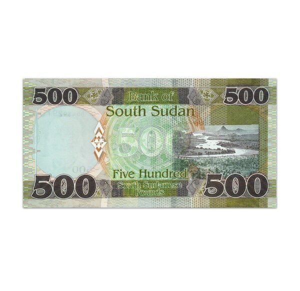 South Sudan 500 Pounds 2021_Back