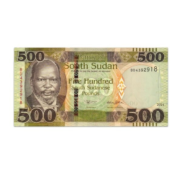 South Sudan 500 Pounds 2021_Front