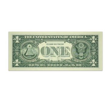 United States of America 1 Dollar 2017 - 786 Serial_Back