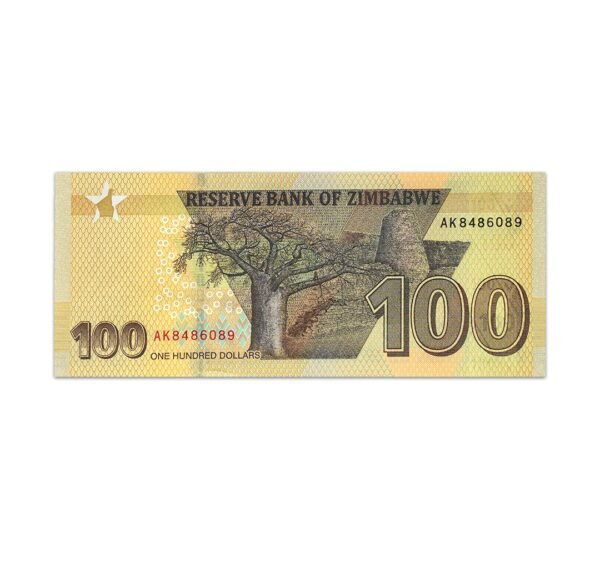 ZIMBABWE 100 DOLLARS 2020_Front
