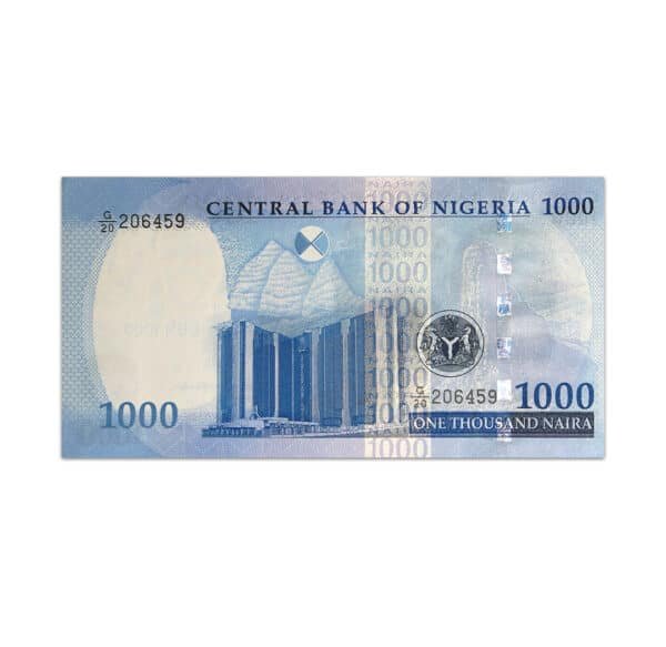 Nigeria 1000 Naira 2023_back