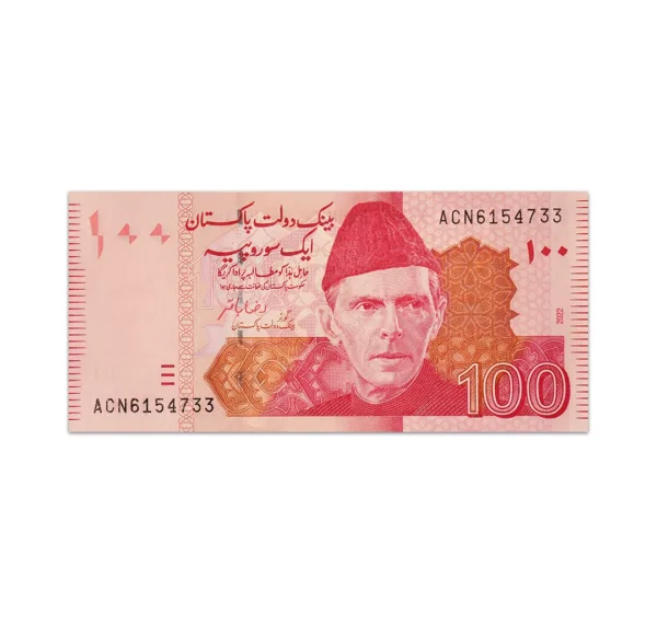 Pakistan 100 Rupees 2022_Front