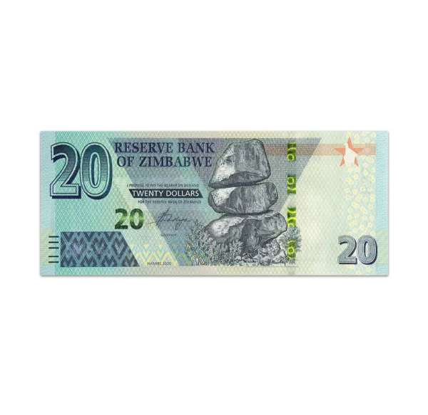 ZIMBABWE 20 DOLLARS 2020_Front