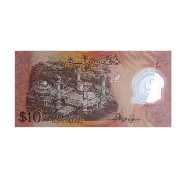 Brunei 10 dollars 2013_Back