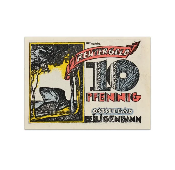 Germany 10 pfenning 1922 Heiligendamm Notgeld_Front