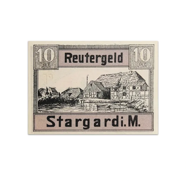 Germany 10 pfenning 1922 Stargard_Back