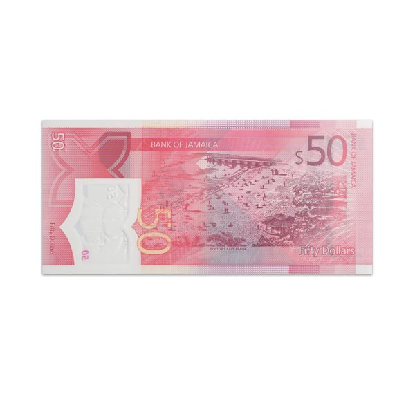 Jamaica 50 Dollars 2023 Commemorative Bank Note_Back