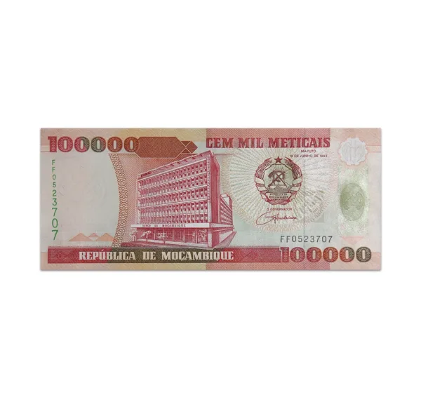 MOZAMBIQUE 100000 METICAIS 1993_Front