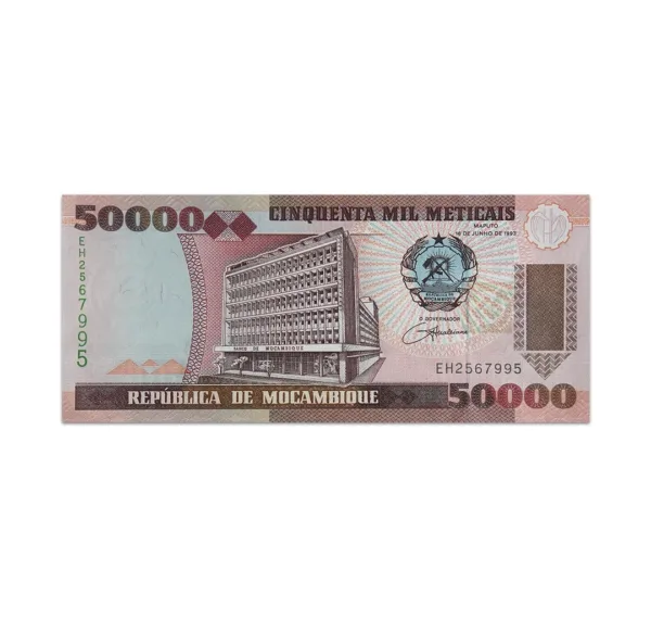 MOZAMBIQUE 50000 METICAIS 1993_Front