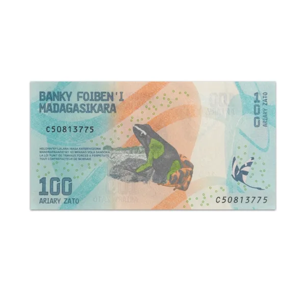 Madagascar 100 Ariary 2017_Front