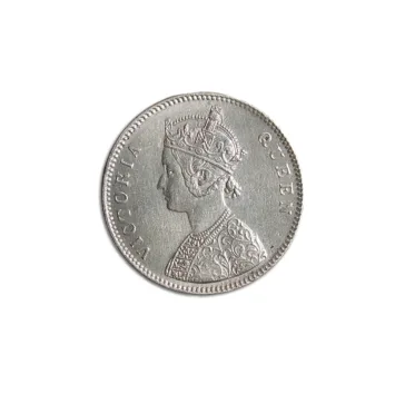 One Rupee 1862 queen Victoria Silver Coin_Back