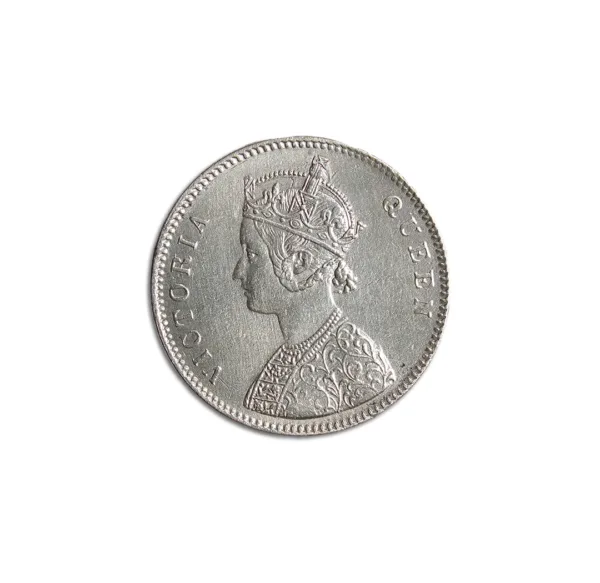 One Rupee 1862 queen Victoria Silver Coin_Back