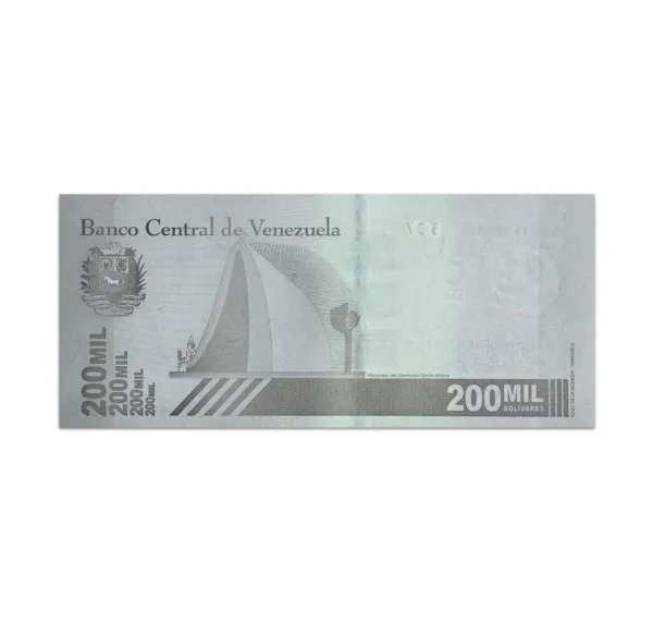 VENEZUELA 200 Mil BOLIVARES 2020_Back