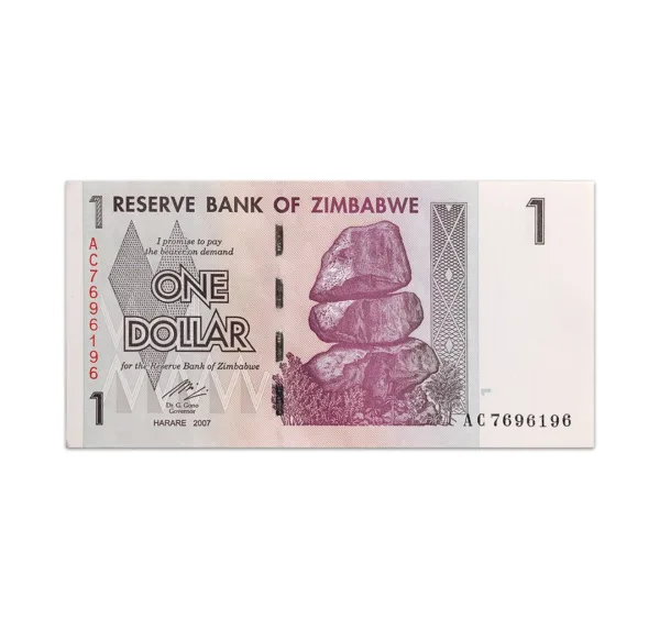 Zimbabwe 1 Dollar 2007_Front