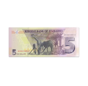 Zimbabwe 5 Dollars 2019_Back