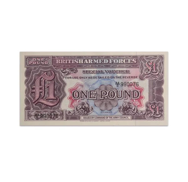 British Armed force 1 Pound 1948_Front