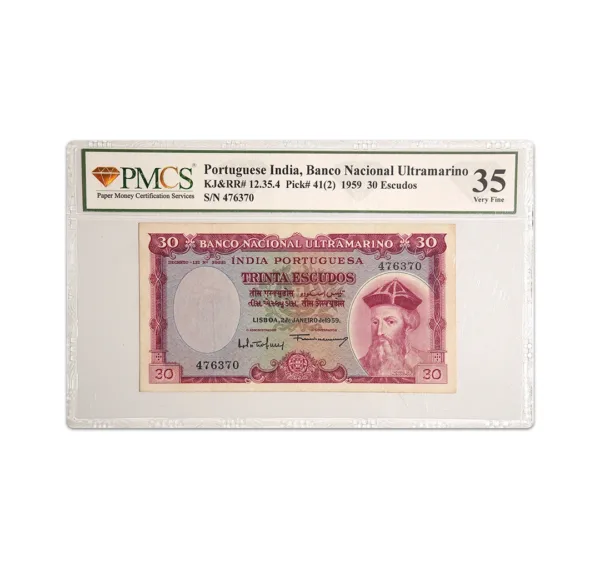 Indo Portuguese 30 Escudos 1959_Front