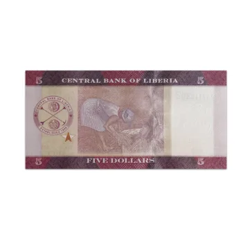 Liberia 5 dollars 2016_Back