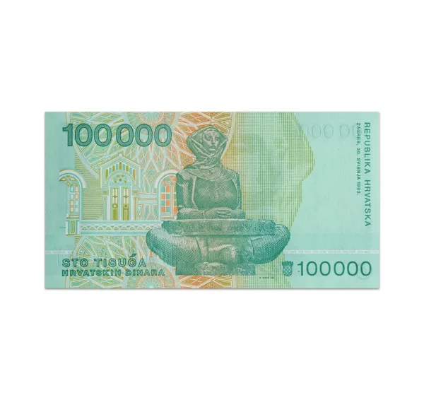 Croatia 100000 Dinara 1993__back