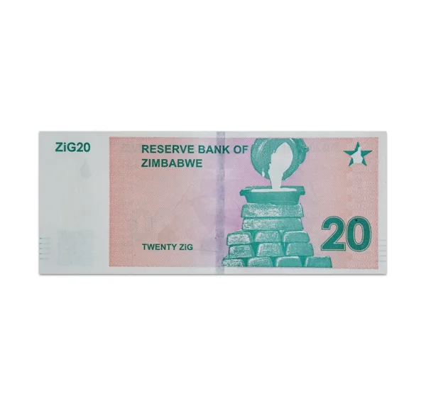 ZIMBABWE 20 Zig 2024_Back