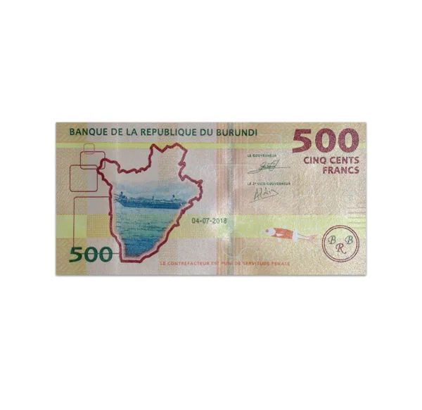 Burundi 500 Francs 2018_Back