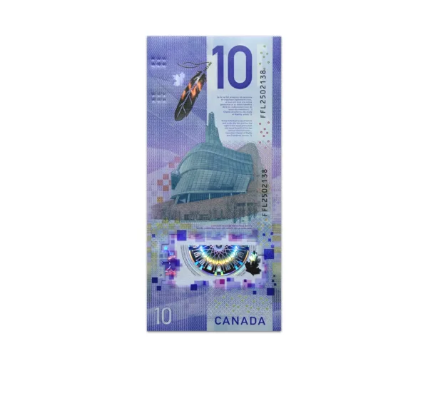 Canada 10 Dollars 2018_Back