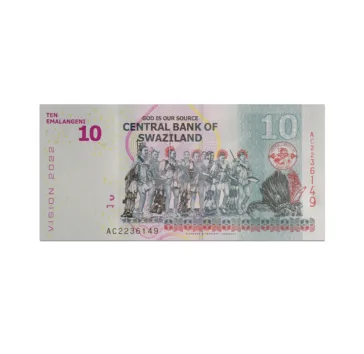 Swaziland 10 Emalangeni 2015_Back