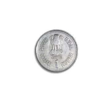 India 1 Rupee DR Ambedkar Coin - 1990 Hyderabad Mint_Front