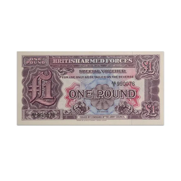 British Armed force 1 Pound 1948_Front