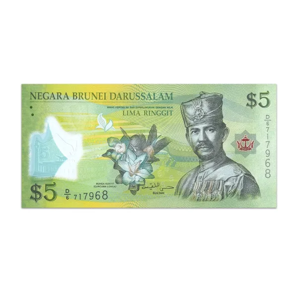 Brunei 5 dollars 2011_Front