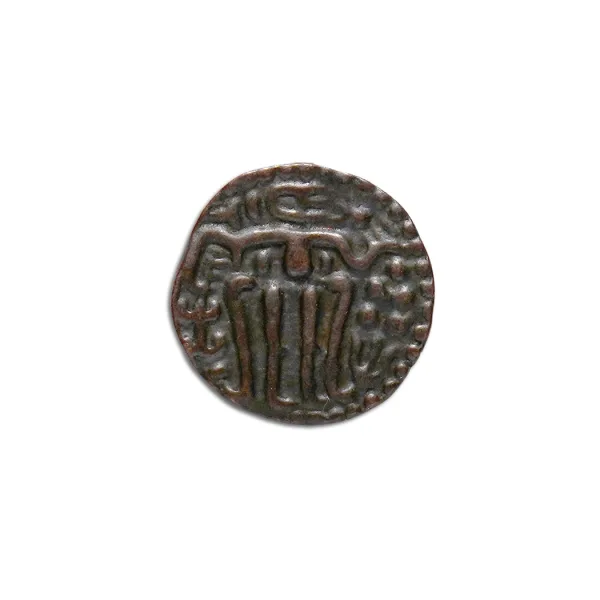 Ceylon chola Copper coin - Bhuvanaika Bahu_Front