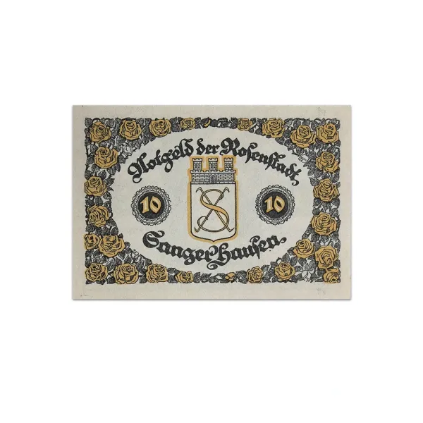 Germany 10 pfenning 1921 Sangerhausen Notgeld_Front