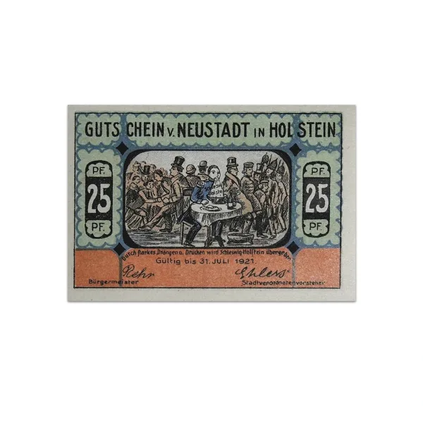 Germany 25 pfenning 1921 Neustadt in Holstein Notgeld_Front