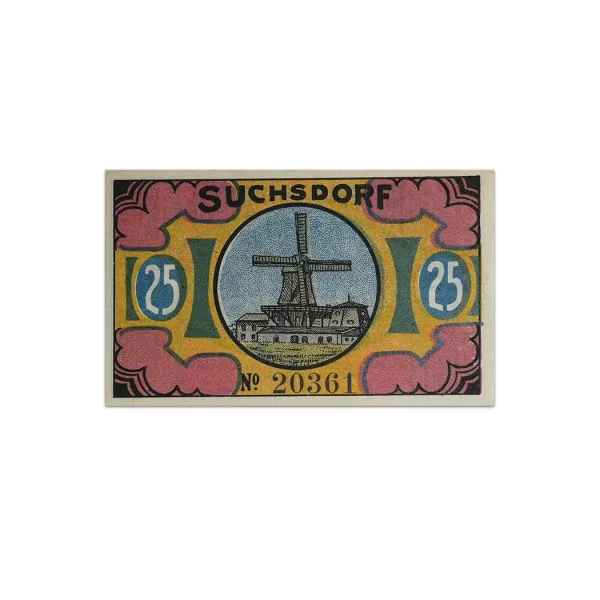 Germany 25 pfenning 1921 Suchsdorf Notgeld_Front