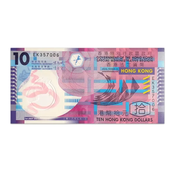 Hong Kong 10 Dollars 2018_Front