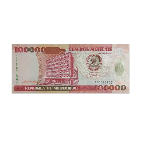 MOZAMBIQUE 100000 METICAIS 1993_Front