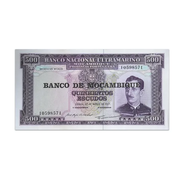 MOZAMBIQUE 500 ESCUDOS 1976_Front