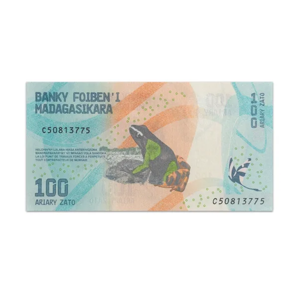 Madagascar 100 Ariary 2017_Front