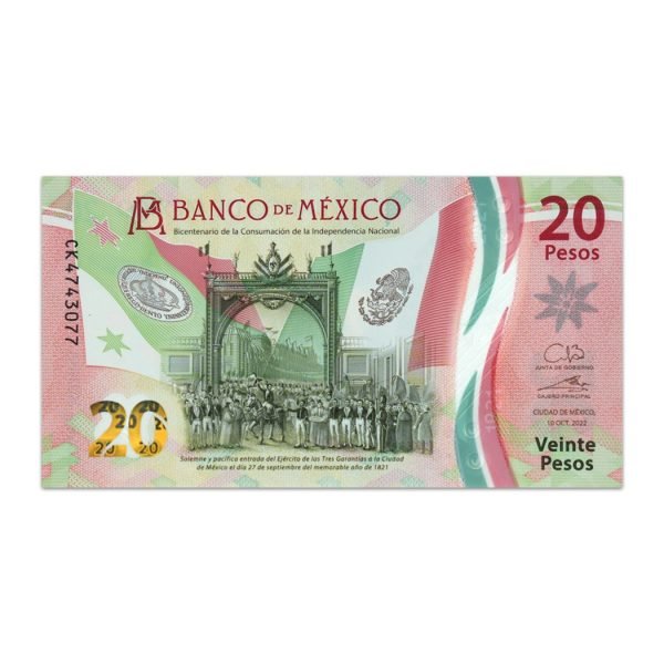 Mexico 20 Pesos 2021_Front