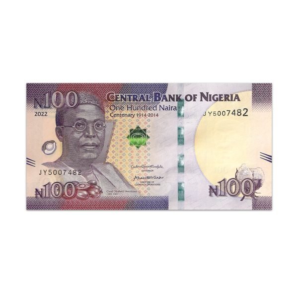 Nigeria 100 Naira 2022_Front