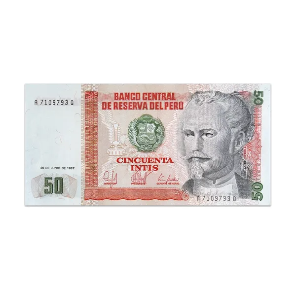 PERU-50-INTIS-1987_Front