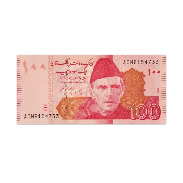 Pakistan 100 Rupees 2022_Front