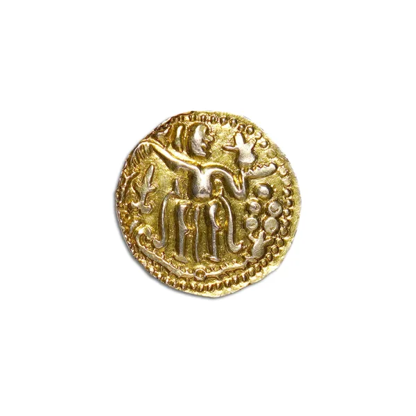 Rajendra Chola Lanka veera Debased gold Coin_Front