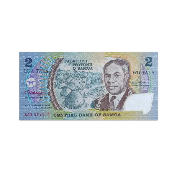 Samoa 2 Talas 2003 Commemorative Banknote_Front