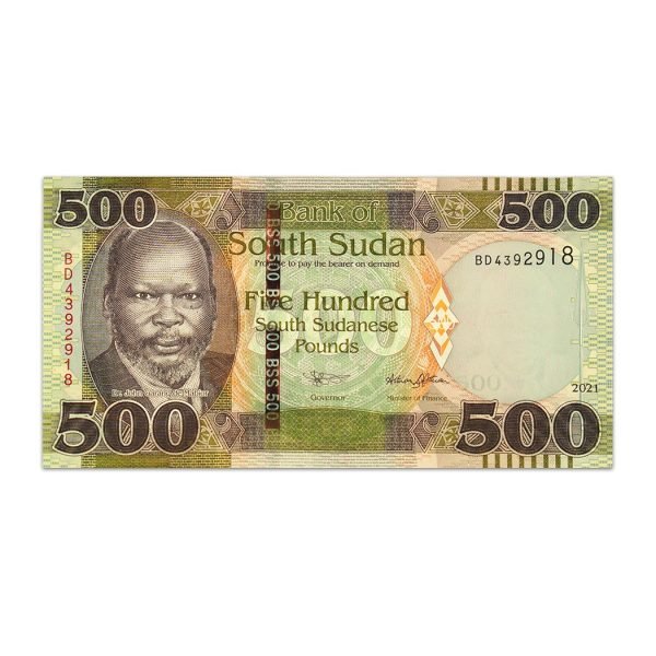 South Sudan 500 Pounds 2021_Front