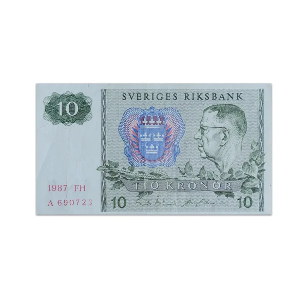 Sweden 10 kronor 1987_Front