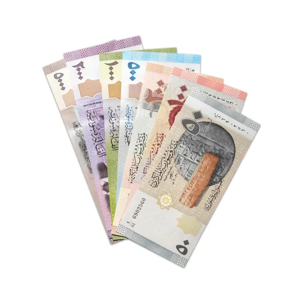 Syria 50-5000 Pounds 2009-2021 Set of 7 Notes