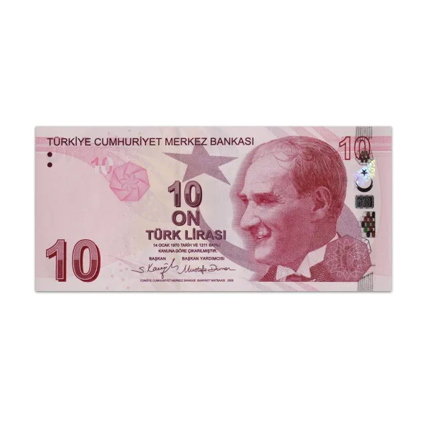 Turkey 10 Lirasi 2022_Front