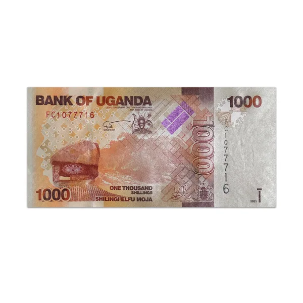 Uganda 1000 shillings 2021_Back